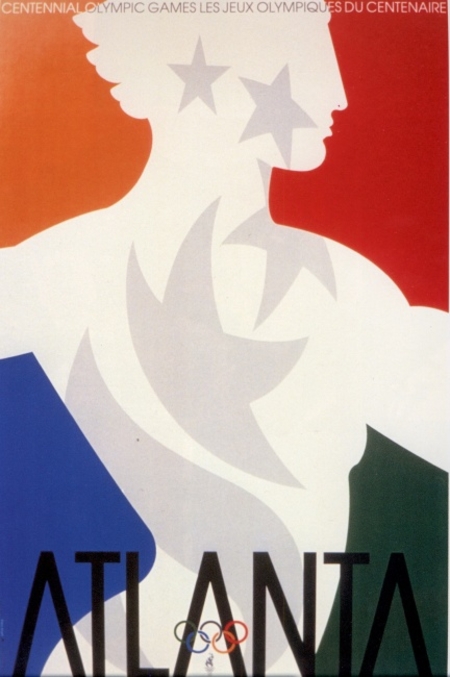 Offisiell plakat fra OL i Atlanta i 1996.