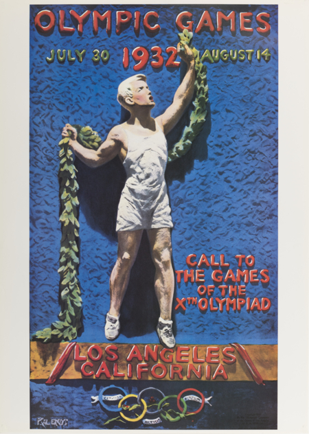 Offisiell plakat fra OL i Los Angeles i 1932