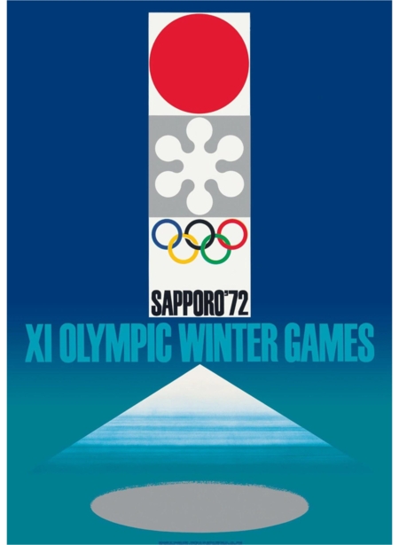 Offisiell plakat fra OL i Sapporo 1972.