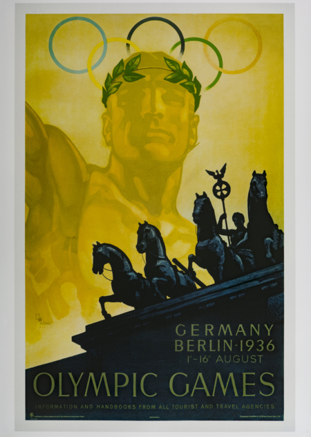 Offisiell plakat fra OL i Berlin i 1936