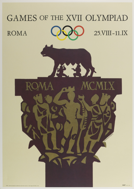 Offisiell plakat fra OL i Roma i 1960.