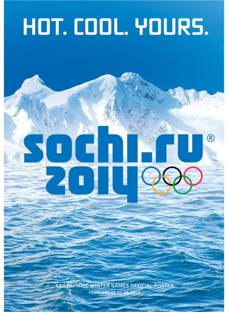 Offisiell poster Sochi 2014.