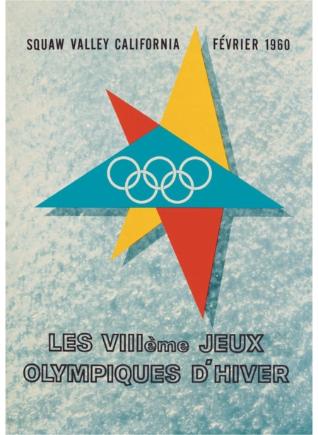 Offisiell plakat fra OL i Squaw Valley 1960.