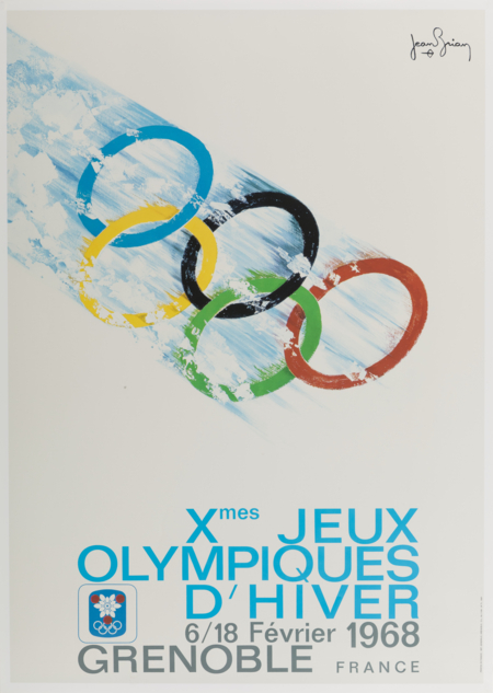 Offisiell plakat fra OL i Grenoble i 1968.