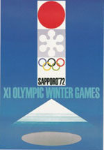 Offisiell plakat fra OL i Sapporo 1972.