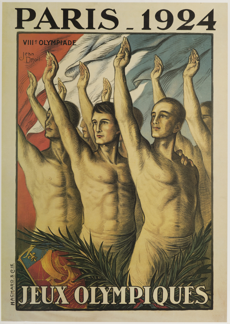 Offisiell plakat fra OL i Paris i 1924.