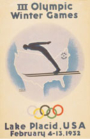 Offisiell plakat fra OL i Lake Placid 1952.