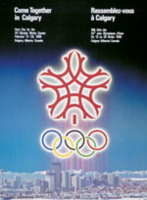 Offisiell plakat fra OL i Calgary 1988.