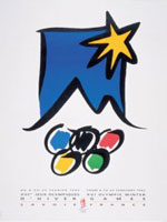Offisiell plakat fra OL i Alberville 1992.