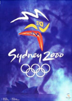 Offisiell plakat fra OL i Sydney i 2000.